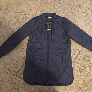 Women's Navy Quilted Jacket